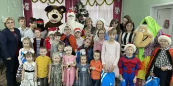 Новогодние чудеса! Акция  "Наши дети" подарила сказку воспитанникам приюта Борисовского района.